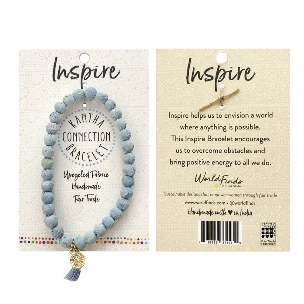 Kantha Connection Bracelet INSPIRE Stretch One Size New